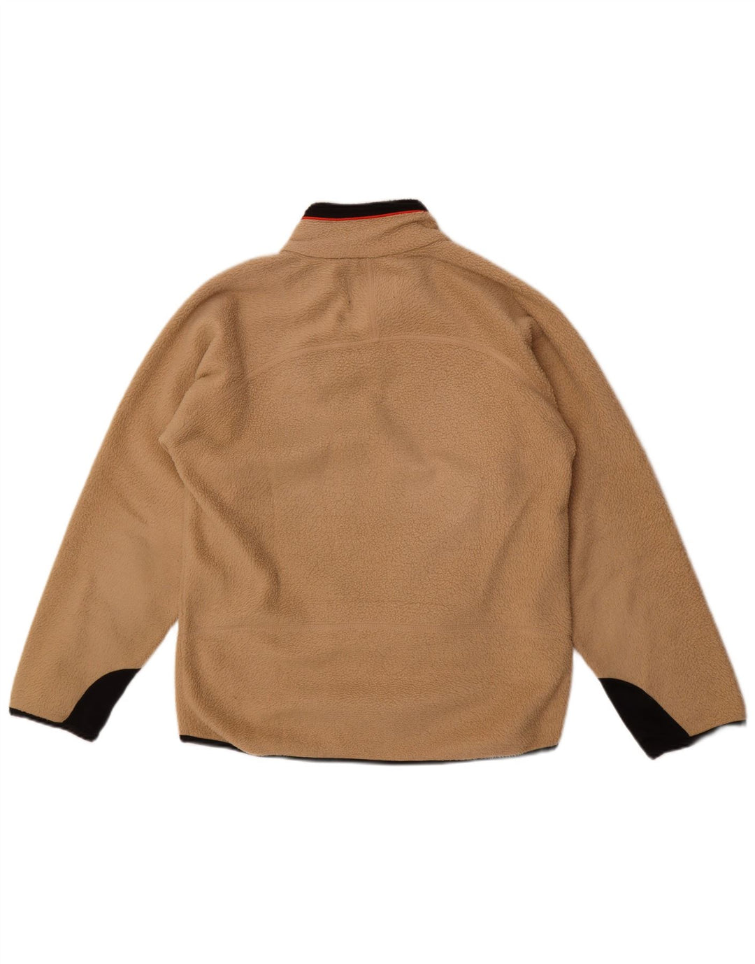 Fila Mens Fleece Jacket UK 38 Medium Bege Colourblock