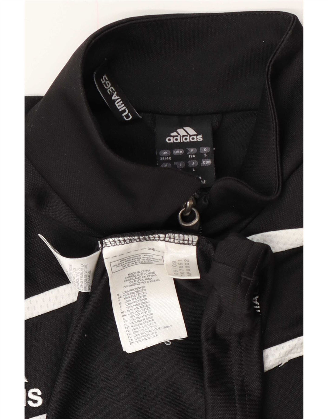 Adidas Masculino Clima 365 Pulôver Treino Top Reino Unido 38/40 Médio Preto