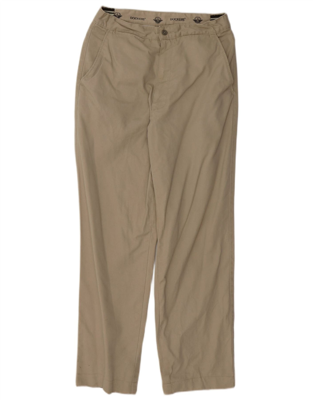 DOCKERS Calça Chino Masculina Reta W30 L28 Bege
