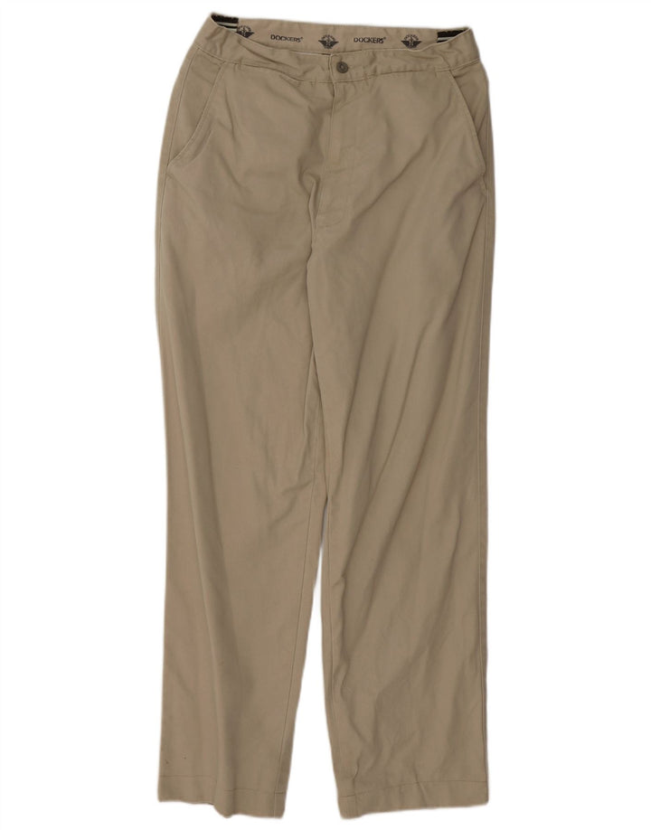 DOCKERS Calça Chino Masculina Reta W30 L28 Bege