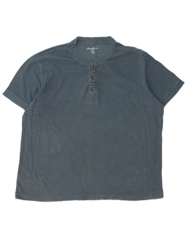 Camiseta masculina EDDIE BAUER Top XL algodão azul