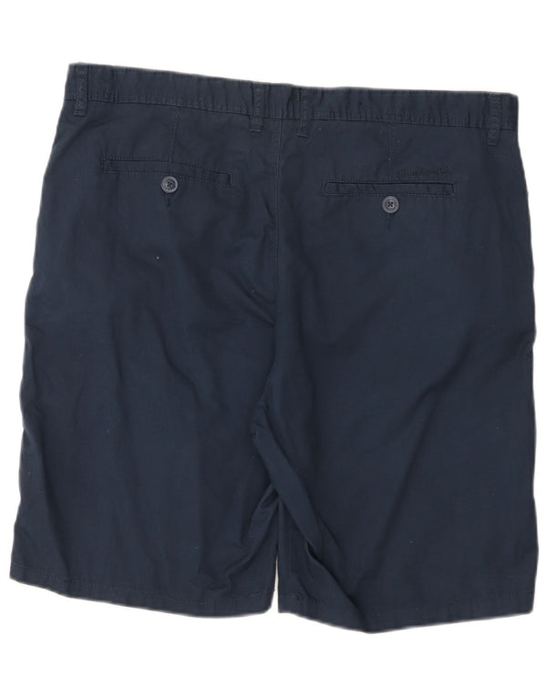 Pierre Cardin Mens Chino Shorts Grande W36 Azul Marinho Algodão