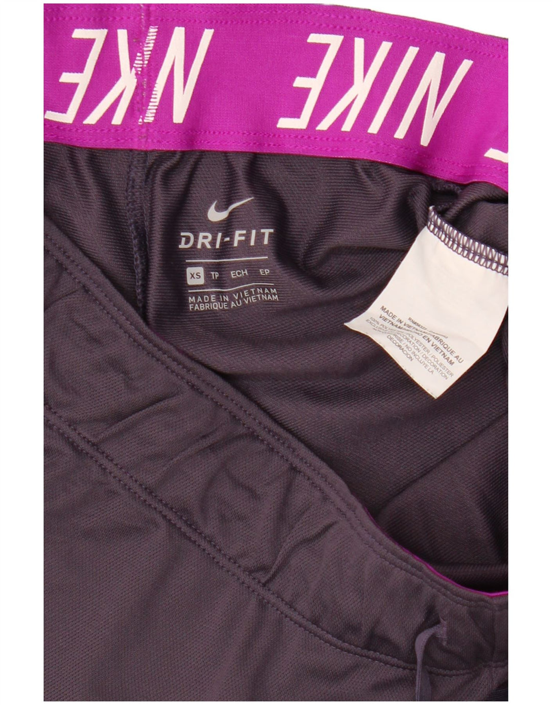 Shorts esportivos femininos NIKE Dri Fit UK 6 XS roxo poliéster