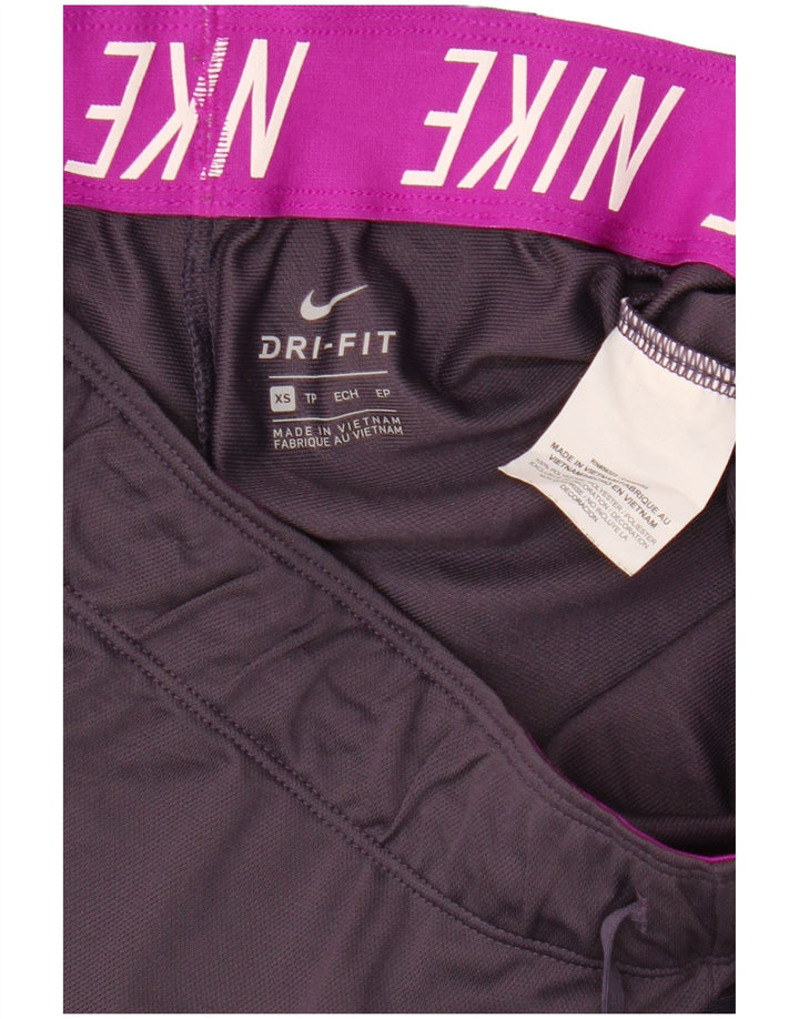 Shorts esportivos femininos NIKE Dri Fit UK 6 XS roxo poliéster