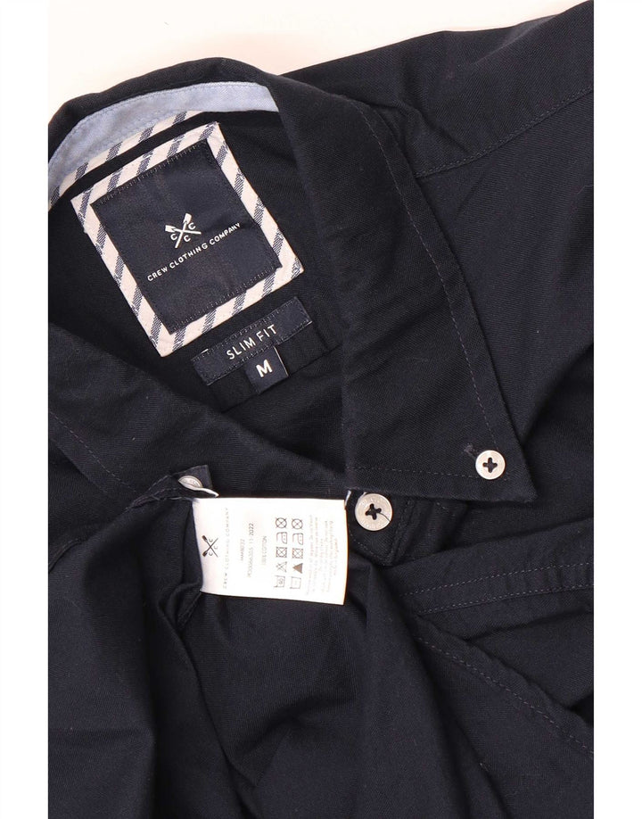 Crew Clothing Mens Camisa Slim Fit Médio Algodão Azul Marinho