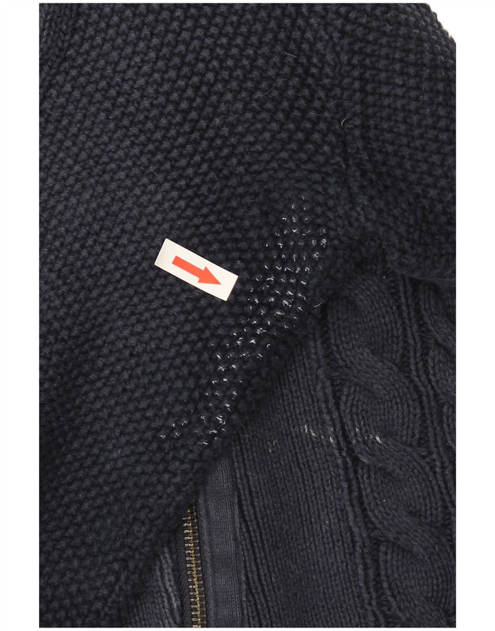Suéter feminino Marks & Spencer Autograph Cardigan Reino Unido 14 grande azul marinho