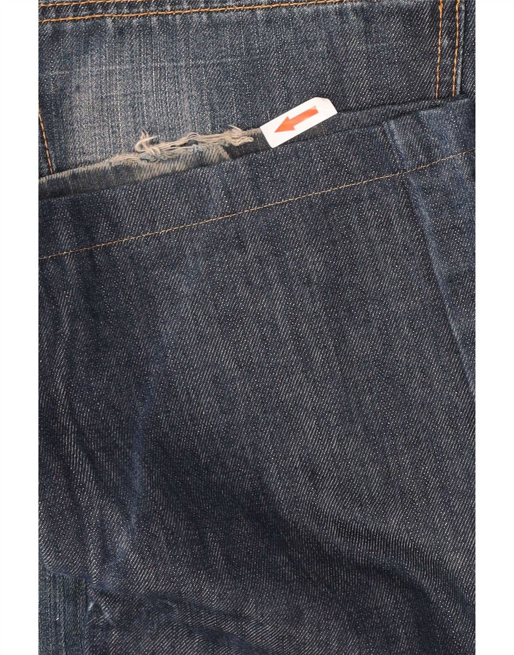 Marlboro Classics Mens Straight Jeans W32 L28 Azul Algodão