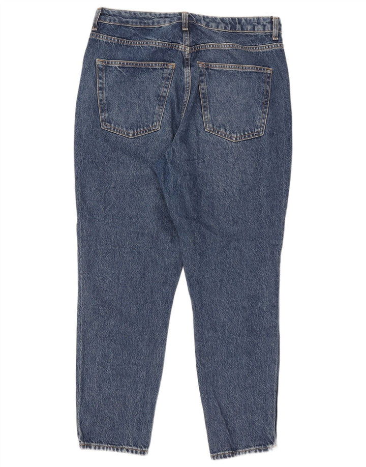 Calça jeans feminina Topshop Mom Tapered W32 L26 azul poliéster