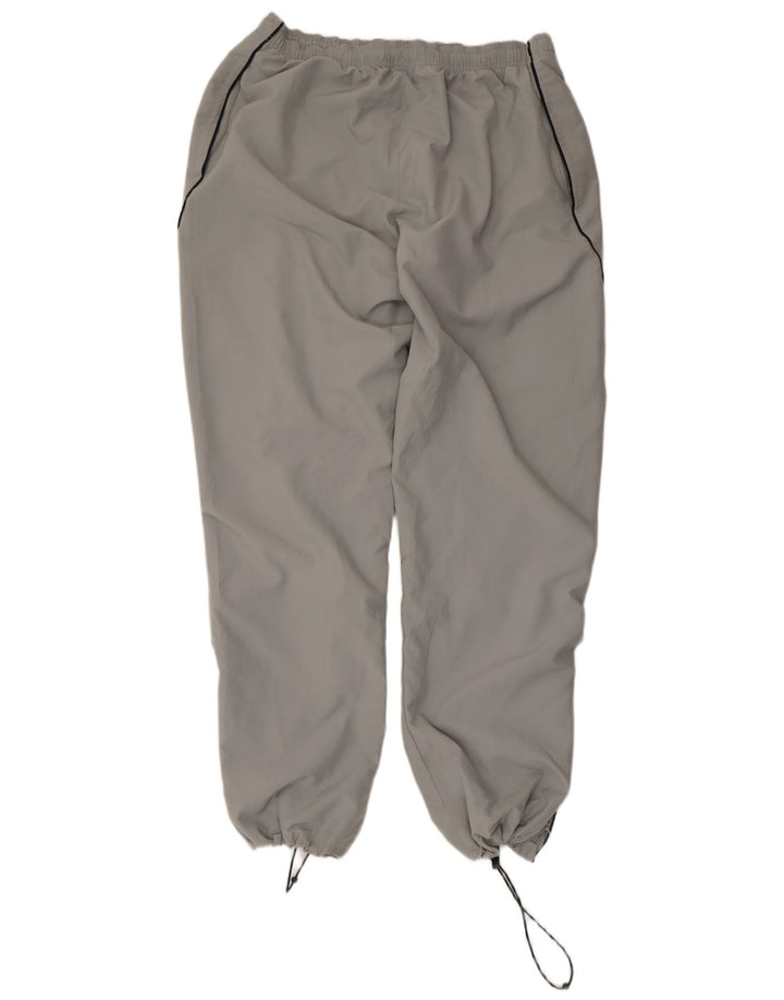 Calça de treino masculina Reebok Joggers grande poliéster cinza