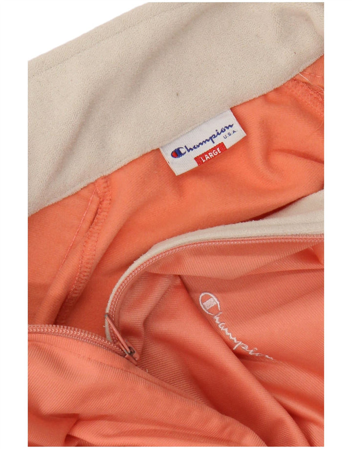 Champion Womens Oversized Tracksuit Top Jacket UK 16 Grande Laranja