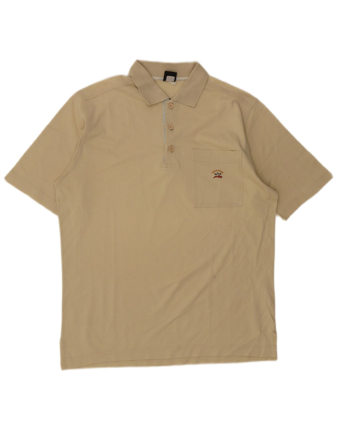 Camisa polo masculina Paul & Shark grande algodão bege
