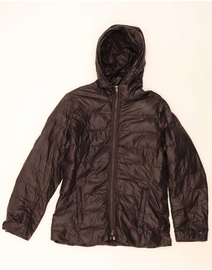Jaqueta feminina acolchoada com capuz ELLESSE UK 18 XL preta