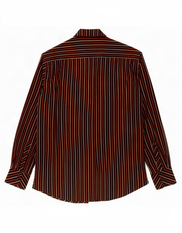Camisa masculina de veludo Tipo'S XL listrada preta de algodão