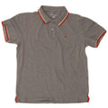 Camisa polo masculina Champion Heritage Fit grande algodão cinza