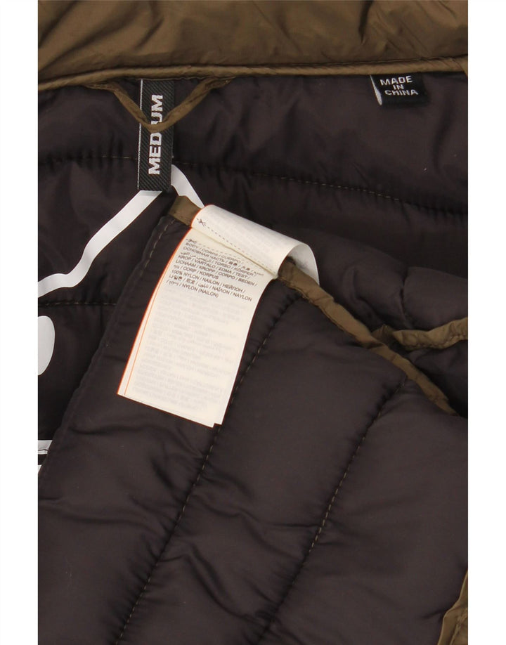 Jaqueta acolchoada masculina Superdry UK 38 médio cáqui nylon