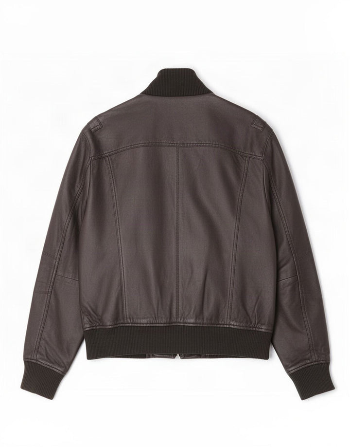 Jaqueta de couro bomber masculina Gipsy UK 38 média preta
