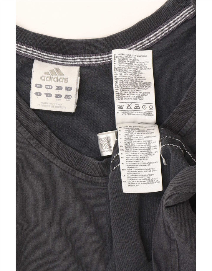 Adidas Mens Colete Top Grande Algodão Preto