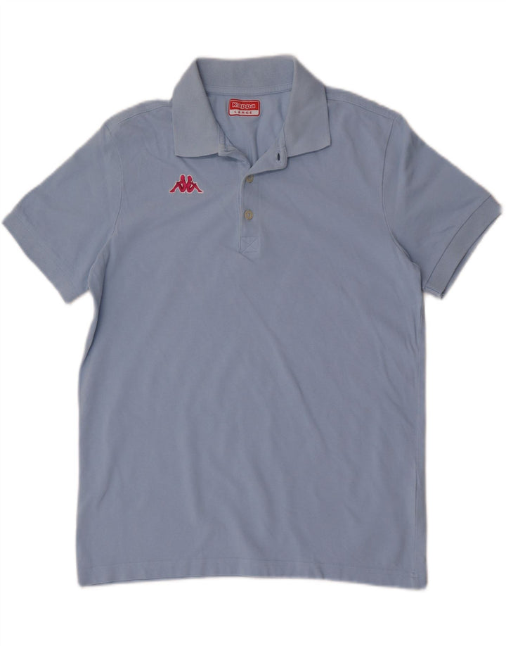 Camisa polo masculina Kappa grande algodão azul