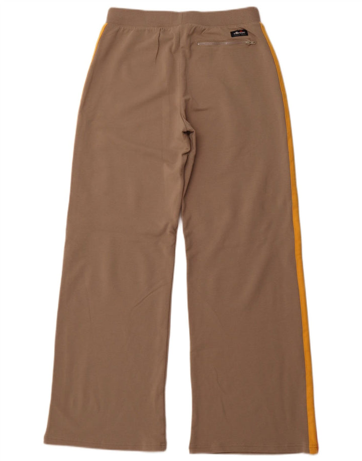 Calça de treino feminina ELLESSE com pernas largas Reino Unido 12 bloco colorido bege médio