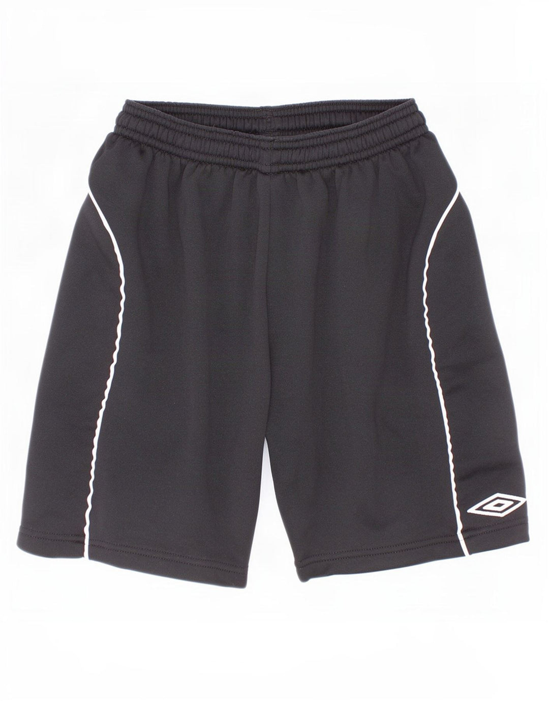 Shorts esportivos gráficos Umbro para meninos 9-10 anos preto colorblock poliéster