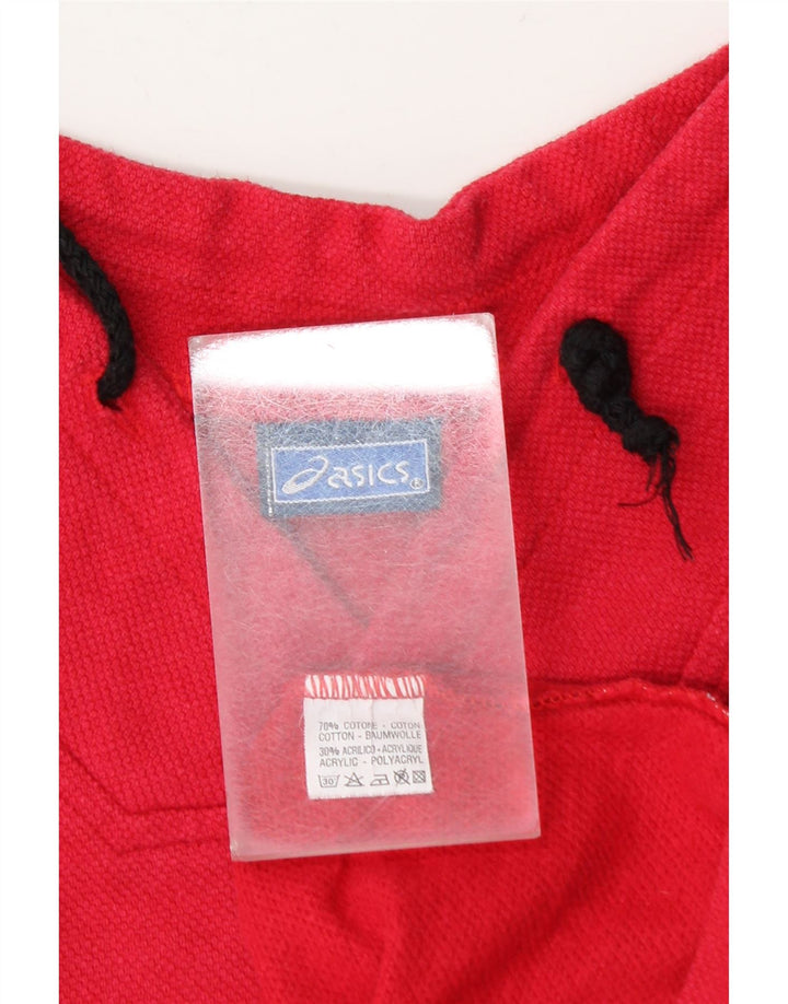 Top gráfico oversized masculino Asics manga comprida 2XL algodão colorblock rosa