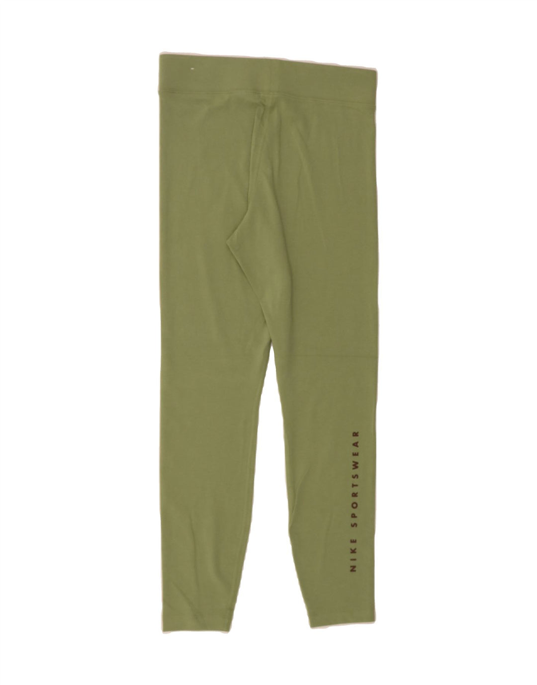 NIKE Womens Graphic Leggings UK 12 Medium  Green Cotton Vintage Nike and Second-Hand Nike from Messina Hembry 