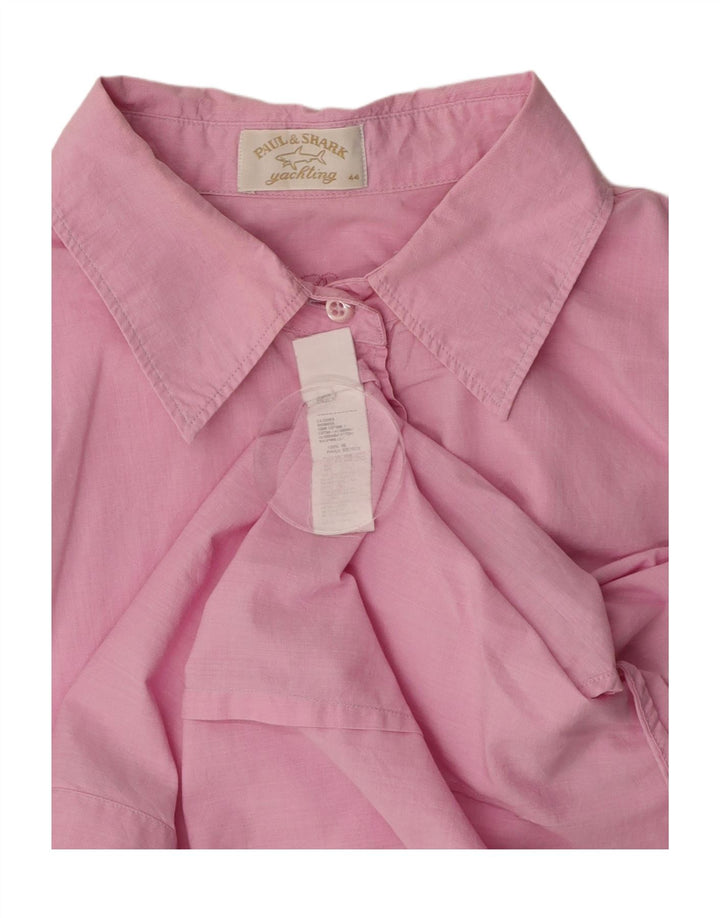 Camisa feminina PAUL & SHARK IT 44 algodão rosa médio