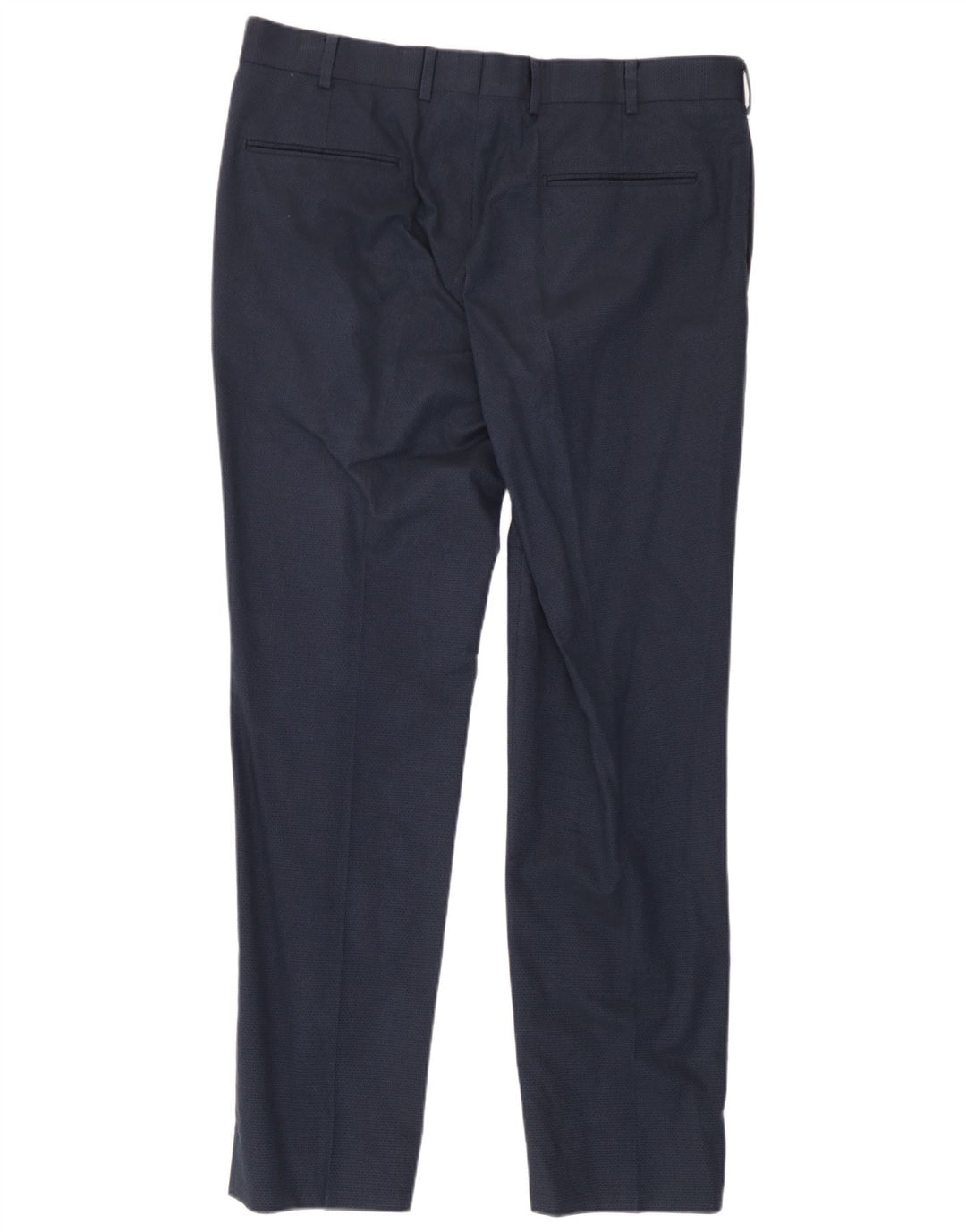 Calça masculina Marks & Spencer Slim Suit W36 L31 algodão azul marinho