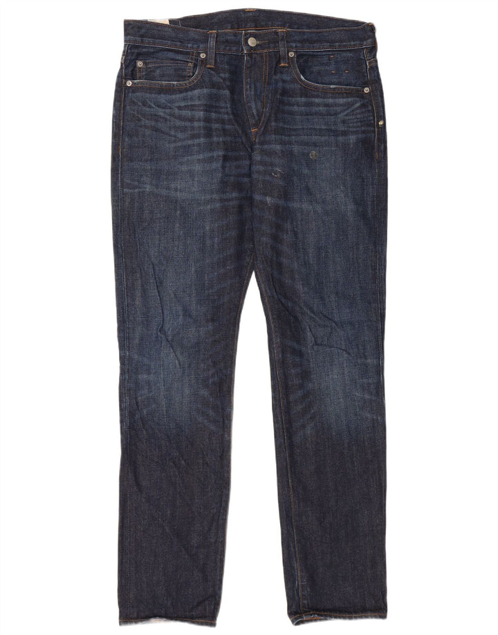 J. Crew Jeans Slim Masculino W33 L32 Azul Marinho Algodão