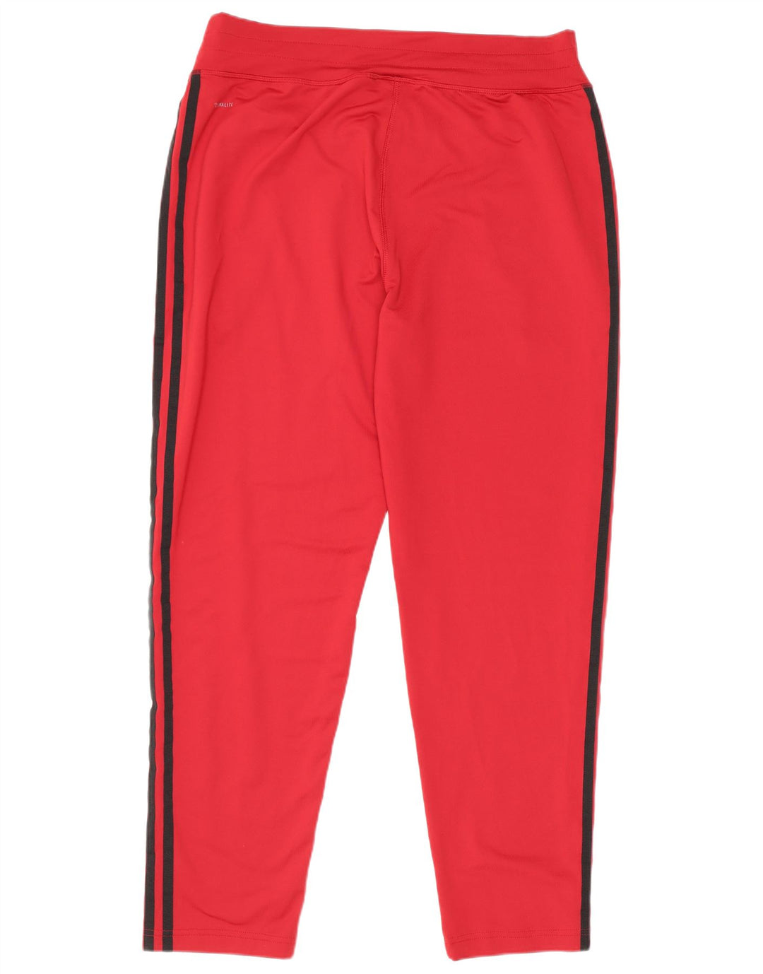 Calça de treino feminina Adidas UK 16/18 grande poliéster vermelho