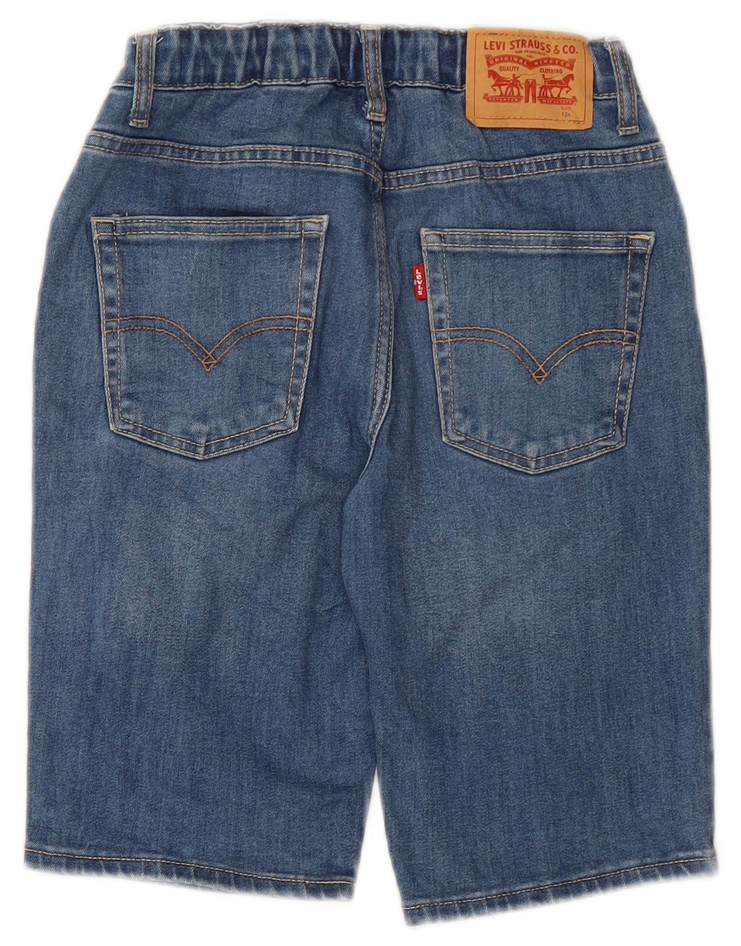 Shorts jeans LEVI'S para meninos 11-12 anos W24 algodão azul