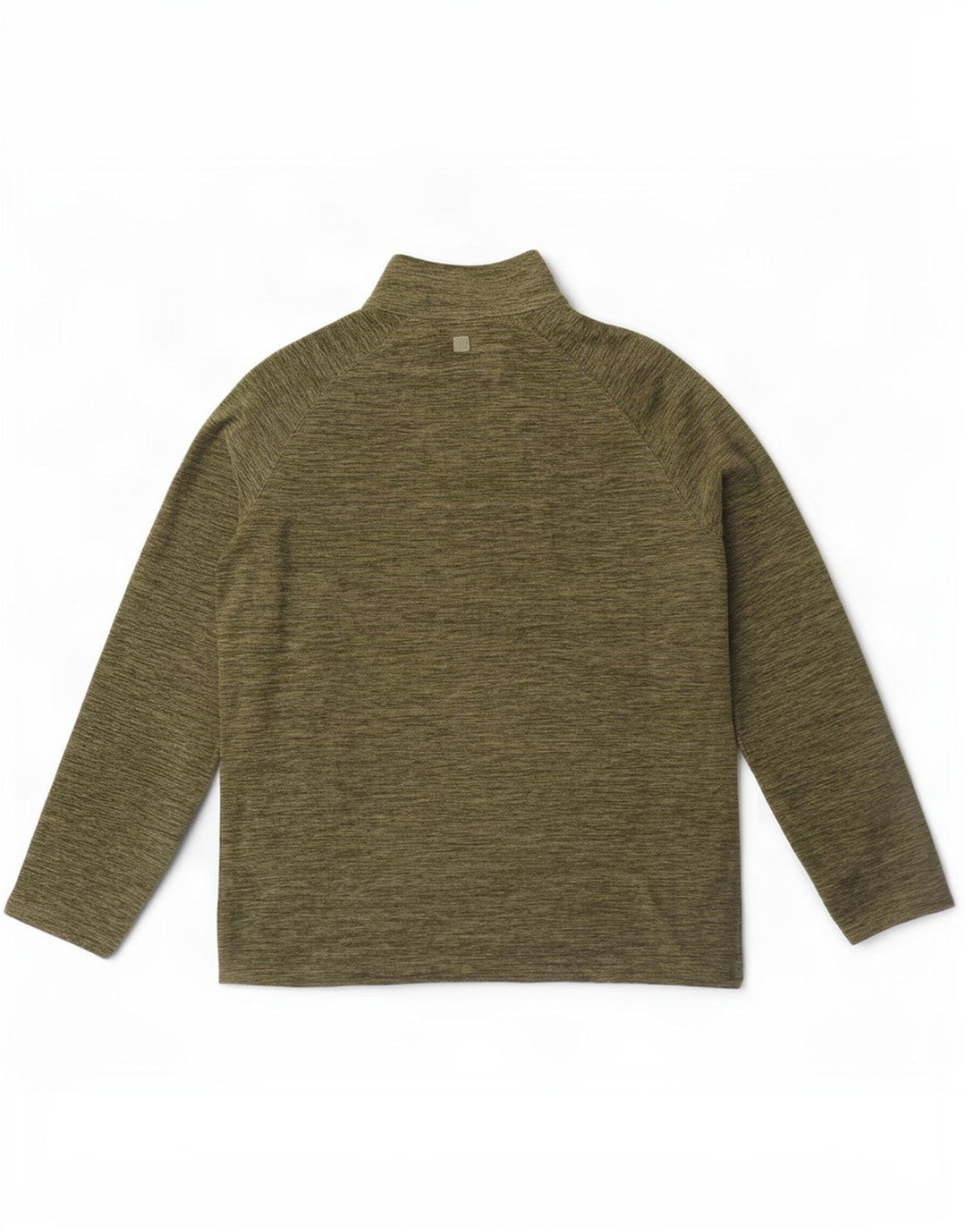 Suéter de lã masculino Mountain Warehouse com zíper e gola média cáqui salpicado