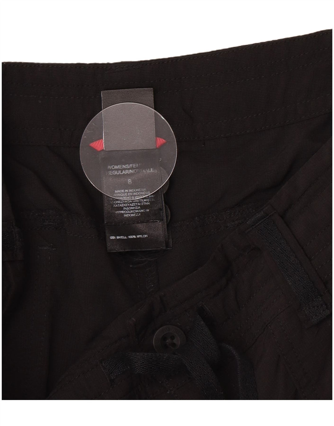 Shorts casuais femininos The North Face US 8 médio W30 preto nylon