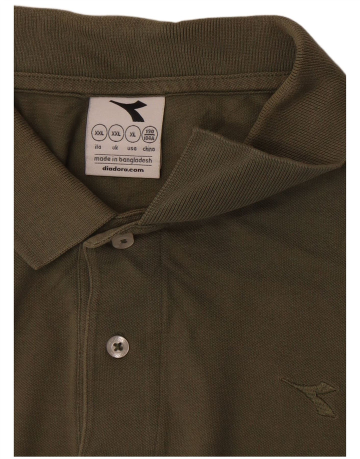 Camisa polo masculina Diadora 2XL cáqui