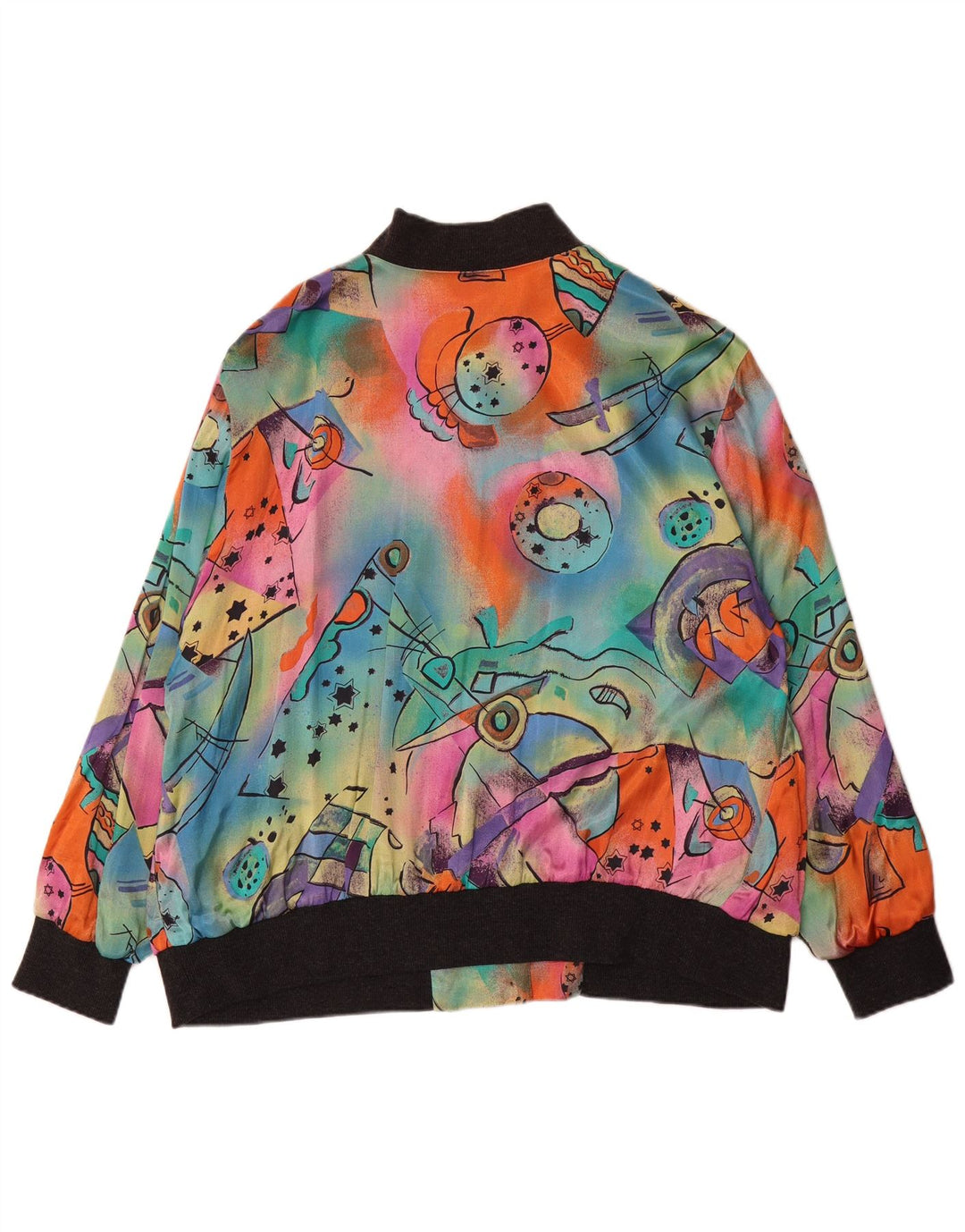 Jaqueta bomber feminina Seidensticker com padrão abstrato IT 48 XL multicolorida