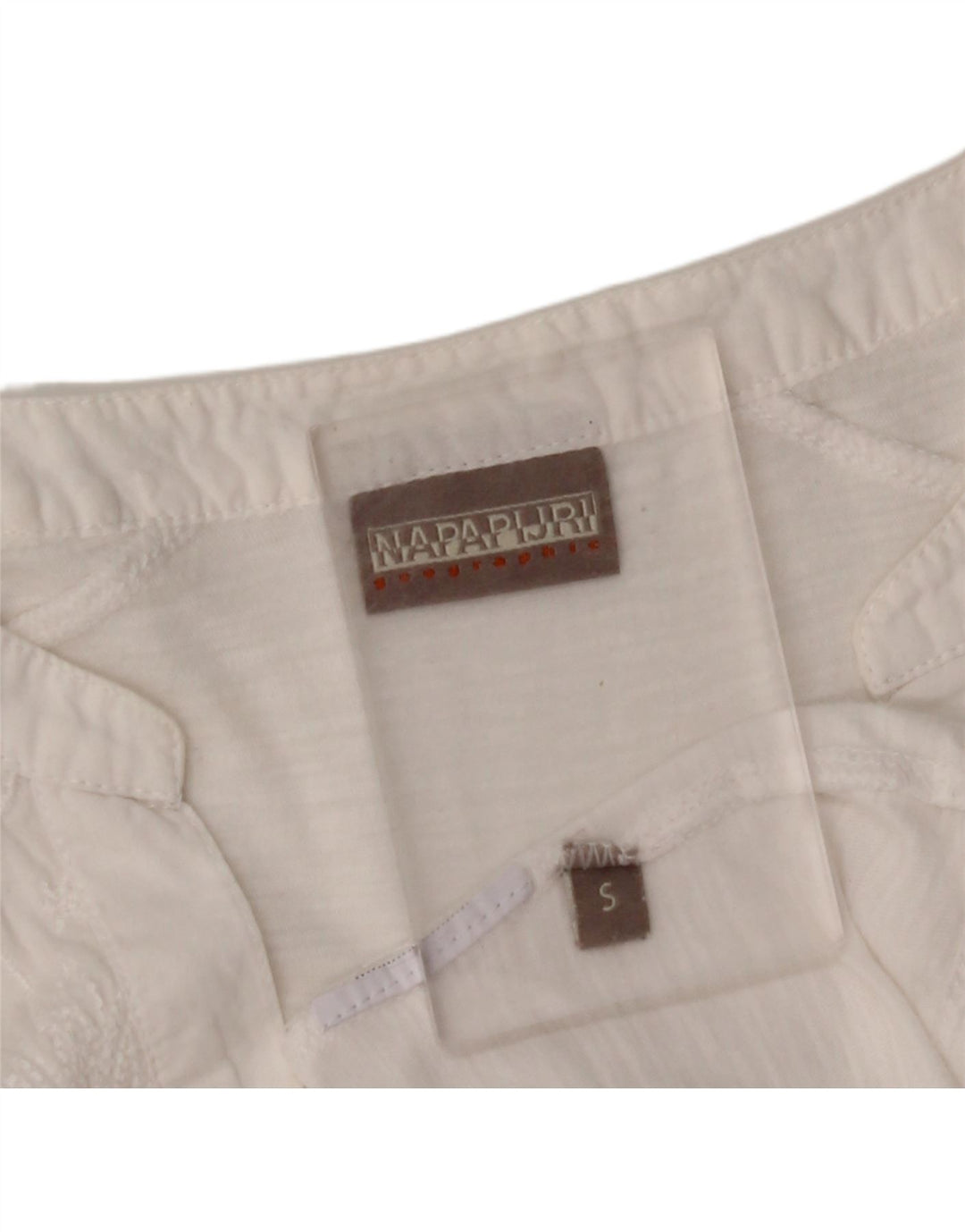 Blusa feminina de manga 3/4 NAPAPIJRI UK 10 pequena floral branca