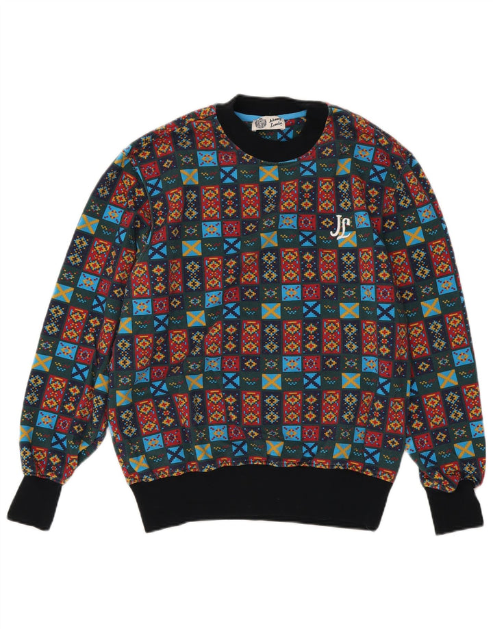 JOHNNY LAMBS moletom masculino jumper médio multicolorido geométrico