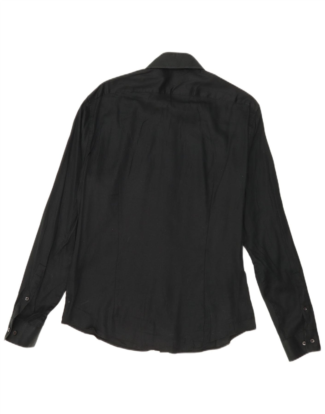 Camisa masculina Calvin Klein extra slim fit tamanho 15 1/2 algodão preto médio