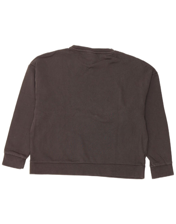 Puma Womens Graphic Sweatshirt Jumper UK 16 Large Black Cotton