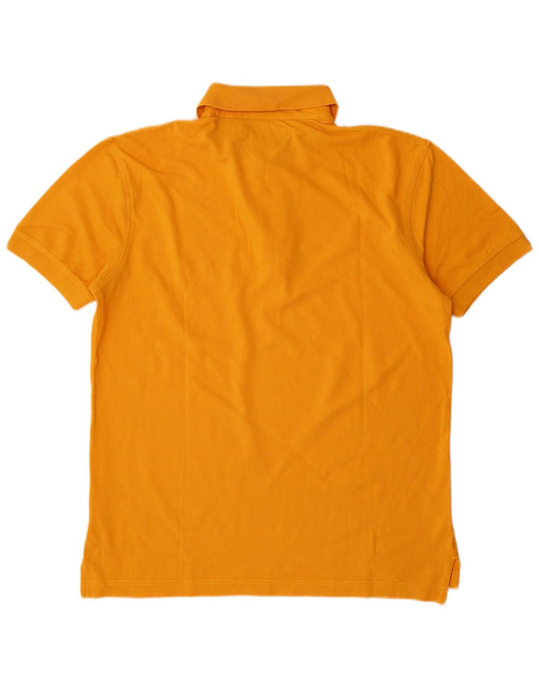 Camisa polo masculina Tommy Hilfiger grande algodão amarelo