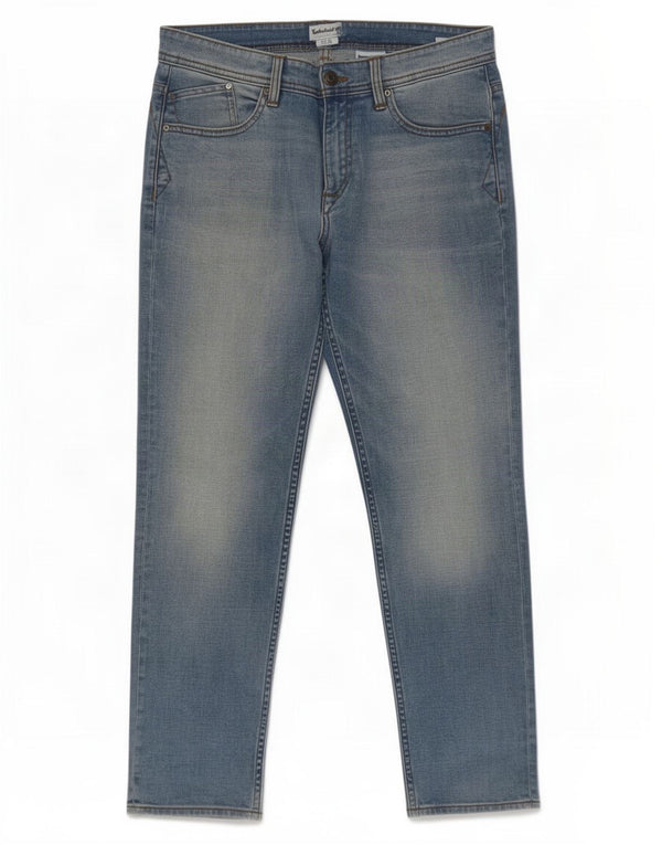 Timberland Mens Slim Jeans W33 L30 Azul Algodão