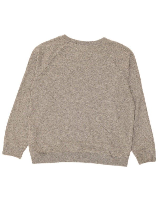 Moletom feminino Levi's com estampa oversized, Reino Unido 14, cinza médio manchado