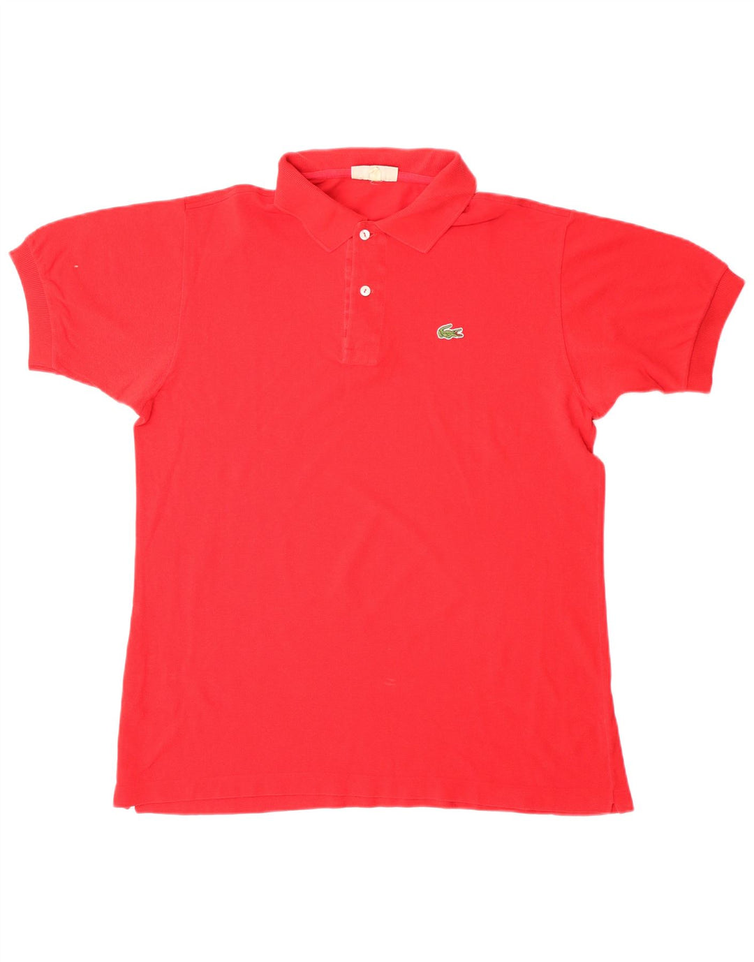 Camisa polo masculina LACOSTE tamanho 6 XL algodão vermelho