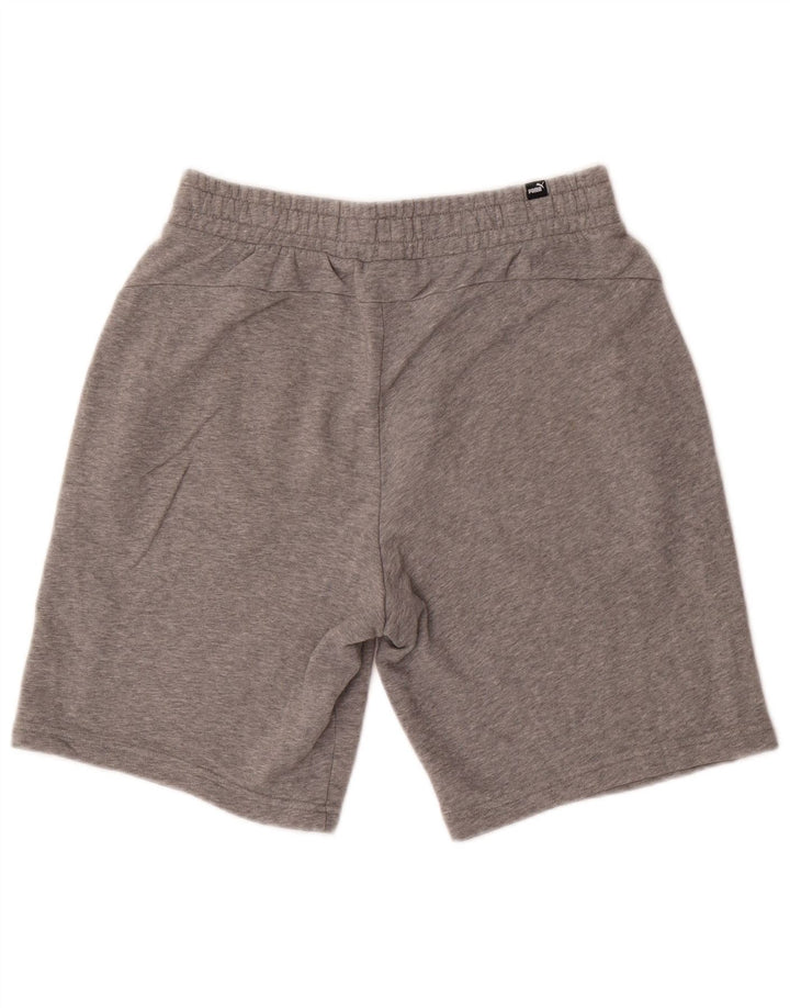Shorts esportivos masculinos Puma médio cinza algodão