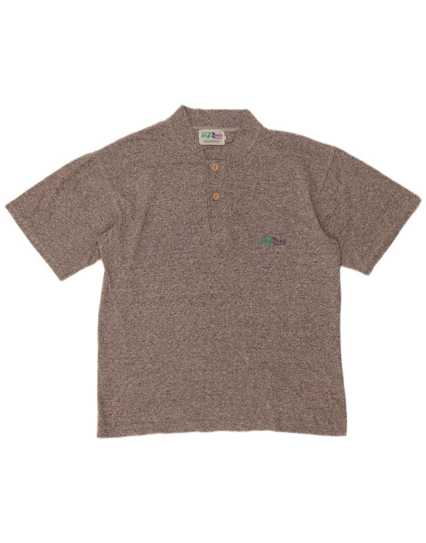 Camisa polo masculina MCROSS cinza médio manchado