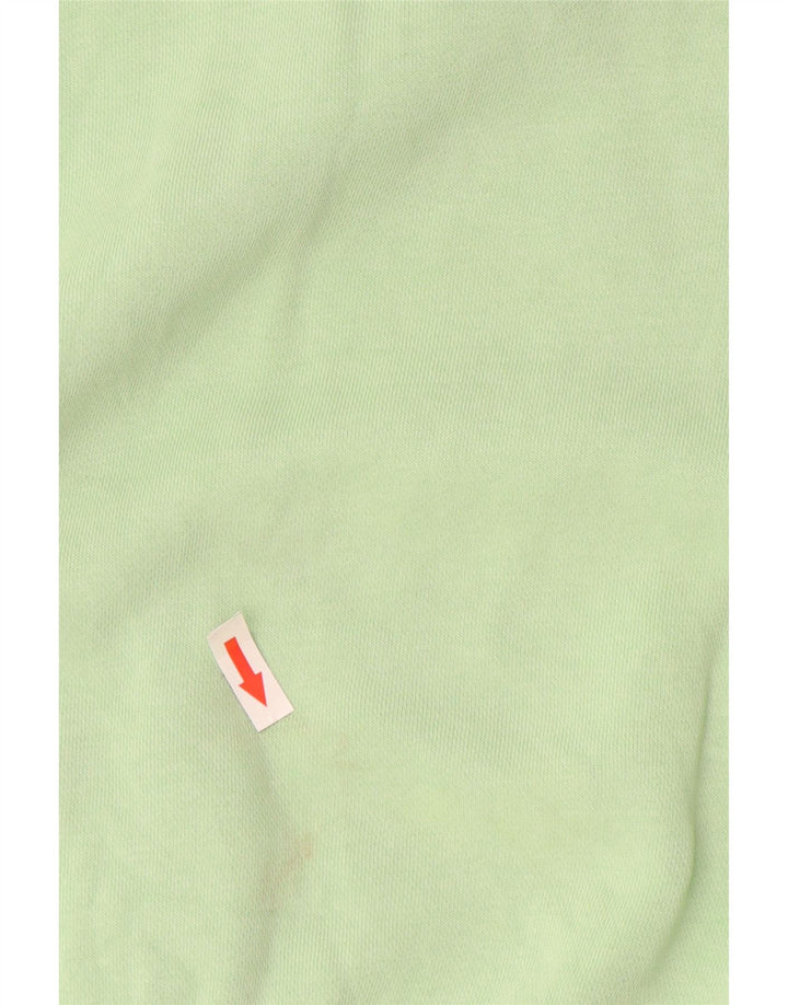 NIKE feminino oversized moletom jumper UK 10 pequeno algodão verde