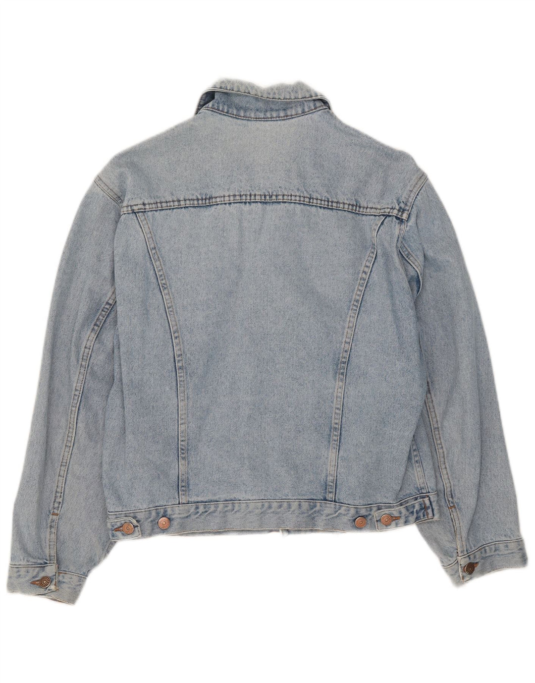 Jaqueta jeans feminina vintage UK 16 grande azul