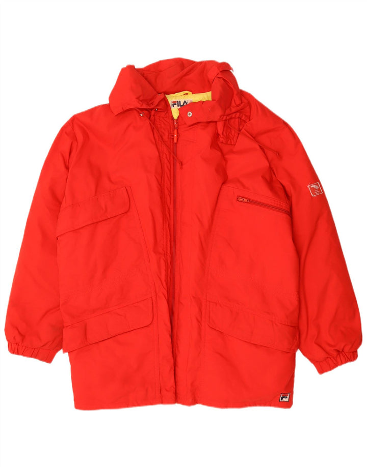 Jaqueta masculina Fila Loose Fit acolchoada IT 48 vermelho médio