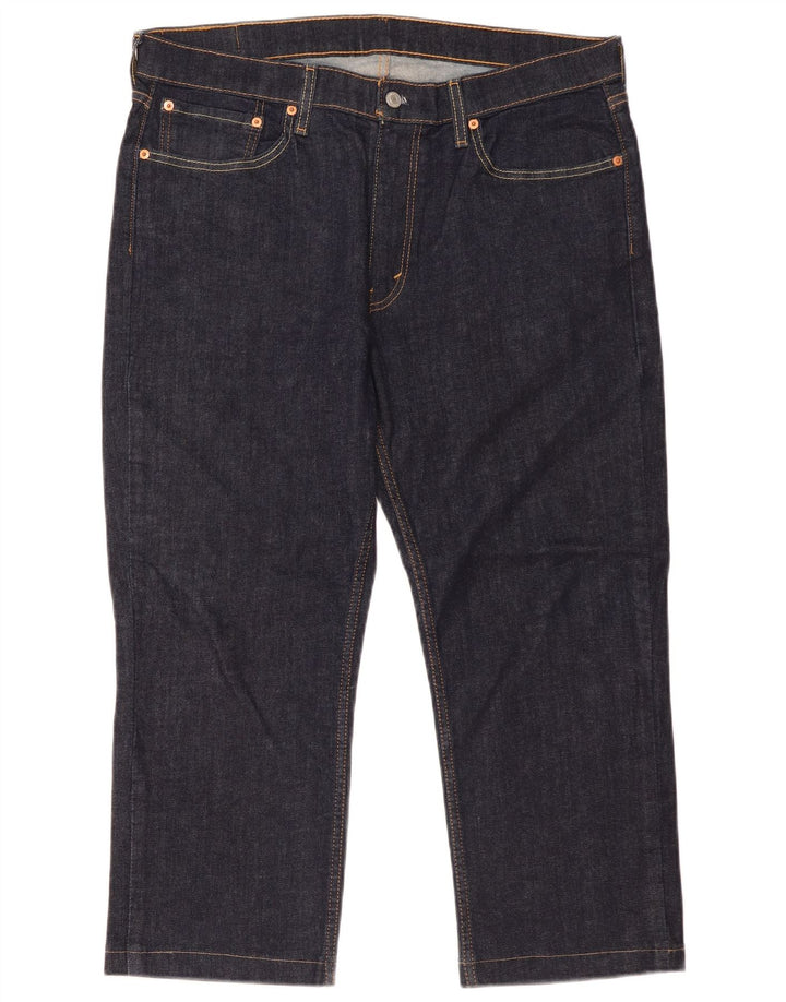 Levi's Masculino 514 Capri Jeans W36 L24 Azul Marinho Algodão