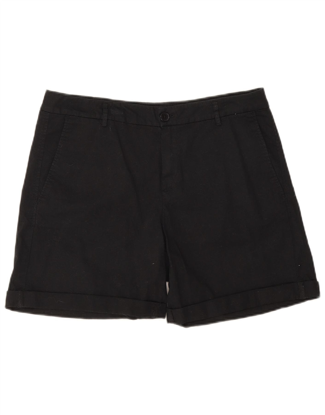 Shorts Chino Feminino Benetton UK 12 Médio W32 Preto